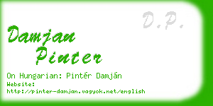 damjan pinter business card